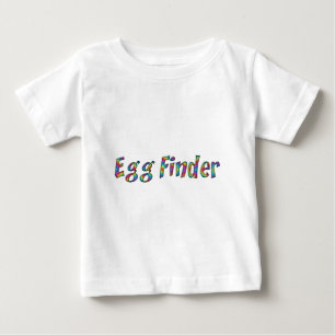 T-shirt Pour Bébé Typographie de recherche d'oeufs Joyeux chasse d'o