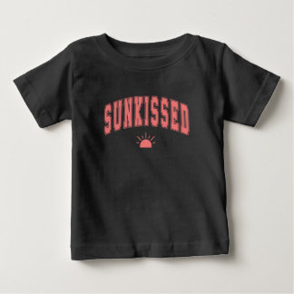 T-shirt Pour Bébé Typographie d'été Sunkissed Varsity