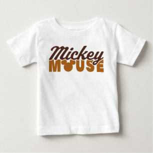 T-shirt Pour Bébé Typographie du nom de l'icône Mickey Mouse