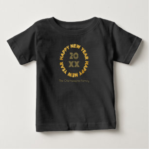 T-shirt Pour Bébé Typographie moderne Bonne année