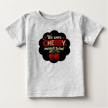 Typographie style tricot cosy et cerises adorables