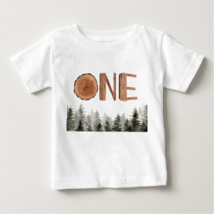 T-shirt Pour Bébé Un arbre vert 1er anniversaire