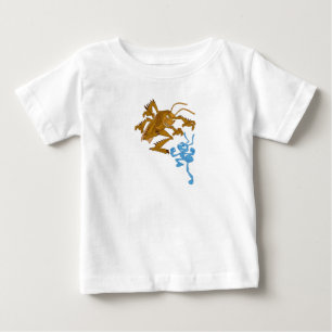 T-shirt Pour Bébé Un bug's Life Hopper et Flik combat Disney