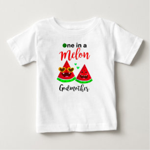 T-shirt Pour Bébé Un Dans Un Melon Godmère Watermelon mignon