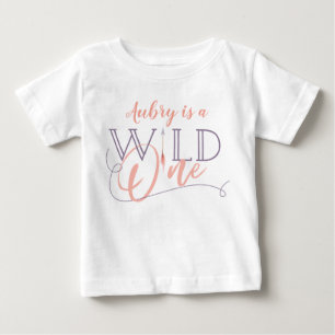 T-shirt Pour Bébé Un ęr premier anniversaire sauvage
