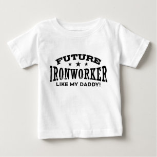 T-shirt Pour Bébé Un Futur Travailleur Du Fer Comme Mon Père