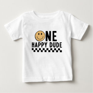 T-shirt Pour Bébé Un heureux Dude premier anniversaire