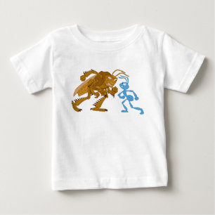 T-shirt Pour Bébé Un Hopper et un Flik de Bug veulent combattre Disn