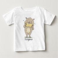 Un joli hamster souriant avec un dessin animé d'ar
