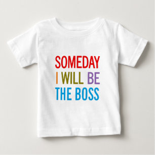 T-shirt Pour Bébé Un Jour Je Serai Le Patron