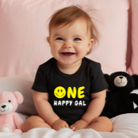 Un joyeux Gal 1er Anniversaire Smiley Jaune