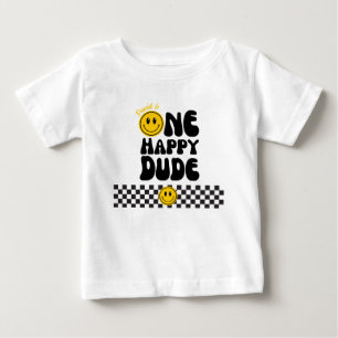 T-shirt Pour Bébé Un joyeux mec à visage joyeux garçon 1er anniversa