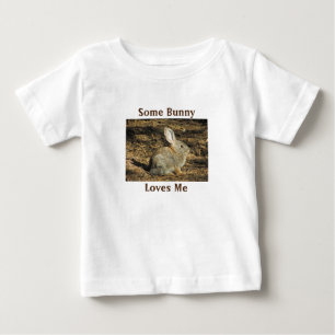 T-shirt Pour Bébé Un Lapin M'Aime Adorable Lapin Brown Photo