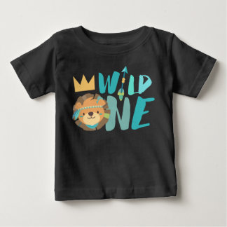 T-shirt Pour Bébé Un lion sauvage et une flèche | Boho | Âge d'un an