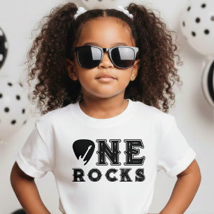 T-shirt Pour Bébé Un Médaille de Guitare One Rocks pour une fête d'a