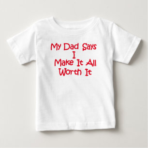T-shirt Pour Bébé Un papa mignon et drôle qui dit à 6 à 24 mois