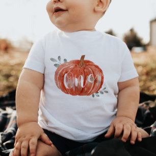 T-shirt Pour Bébé Un petit Citrouille 1er anniversaire