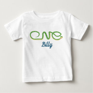 T-shirt Pour Bébé Une conception de serpent sauvage avec nom