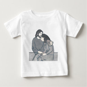 T-shirt Pour Bébé Une femme solitaire rencontre Dieu