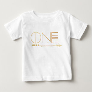 T-shirt Pour Bébé Une feuille d'or tribale chic de Bohème