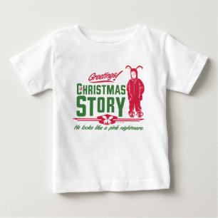 T-shirt Pour Bébé Une histoire de Noël Il ressemble à un cauchemar