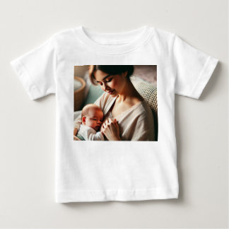 T-shirt Pour Bébé Une mère câlinant son bébé