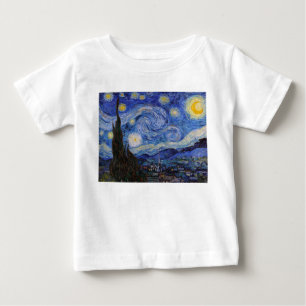 T-shirt Pour Bébé Une nuit étoilée : Saint Remy par Vincent Van Gogh