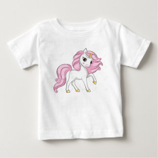 T-shirt Pour Bébé Unicornes roses mignonnes