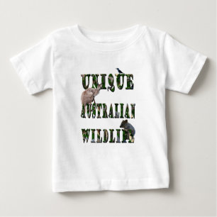 T-shirt Pour Bébé Unique logo australien de la faune,