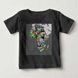 T-shirt Pour Bébé Unité dans la diversité : Collection des drapeaux