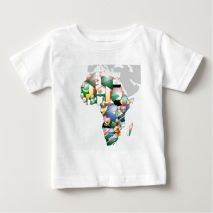 T-shirt Pour Bébé Unité dans la diversité : Collection des drapeaux