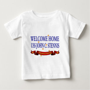 T-shirt Pour Bébé USS à la maison bienvenu John C. Stennis