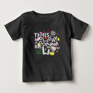 T-shirt Pour Bébé Vacances de Noël Ce jour férié va être illuminé