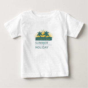 T-shirt Pour Bébé Vacances d'été Paysage