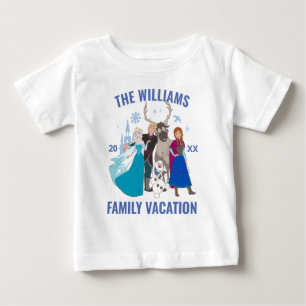 T-shirt Pour Bébé Vacances famille Disney gelées