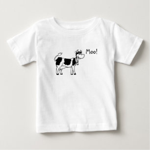 T-shirt Pour Bébé Vache, MOO !