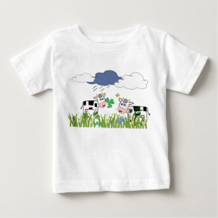 T-shirt Pour Bébé Vaches au pâturage