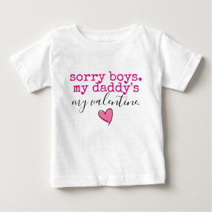 T-shirt Pour Bébé valentine de papa