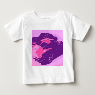 T-shirt Pour Bébé Véhicules classiques de fenêtre fractionnée