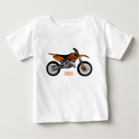 Vélo droit hors route moto / motocross dessin anim