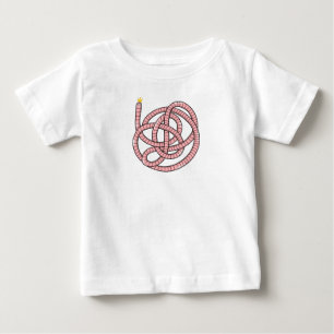 T-shirt Pour Bébé Ver à dessin en couronne