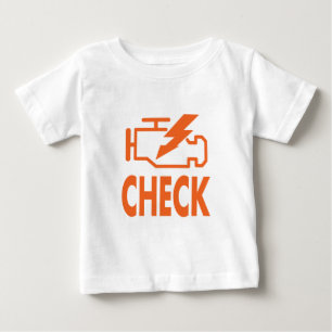 T-shirt Pour Bébé Vérifiez le moteur