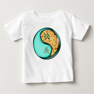 T-shirt Pour Bébé Verseau & Dragon de Feu
