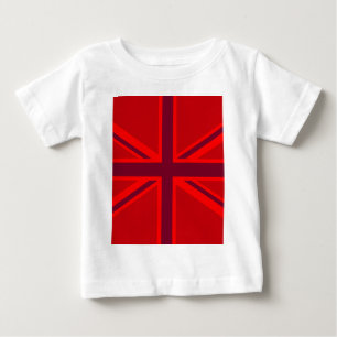 T-shirt Pour Bébé Version rouge Décor Union Jack britannique