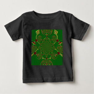 T-shirt Pour Bébé Vert vintage