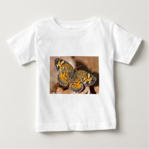T-shirt Pour Bébé Vêtements et cadeaux de teigne Brown et orange