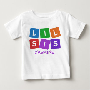 T-shirt Pour Bébé Vêtements Little Sis CUSTOM