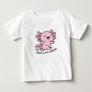 T-shirt Pour Bébé Vêtements pour enfants avec axolotl drôle, Énergie