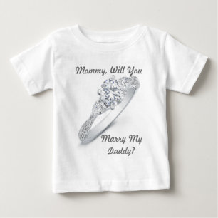 T-shirt Pour Bébé Veux-Tu M'Épouser ?