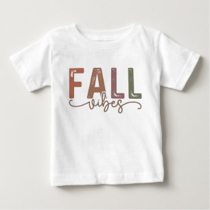 T-shirt Pour Bébé Vibes d'automne arc-en-ciel